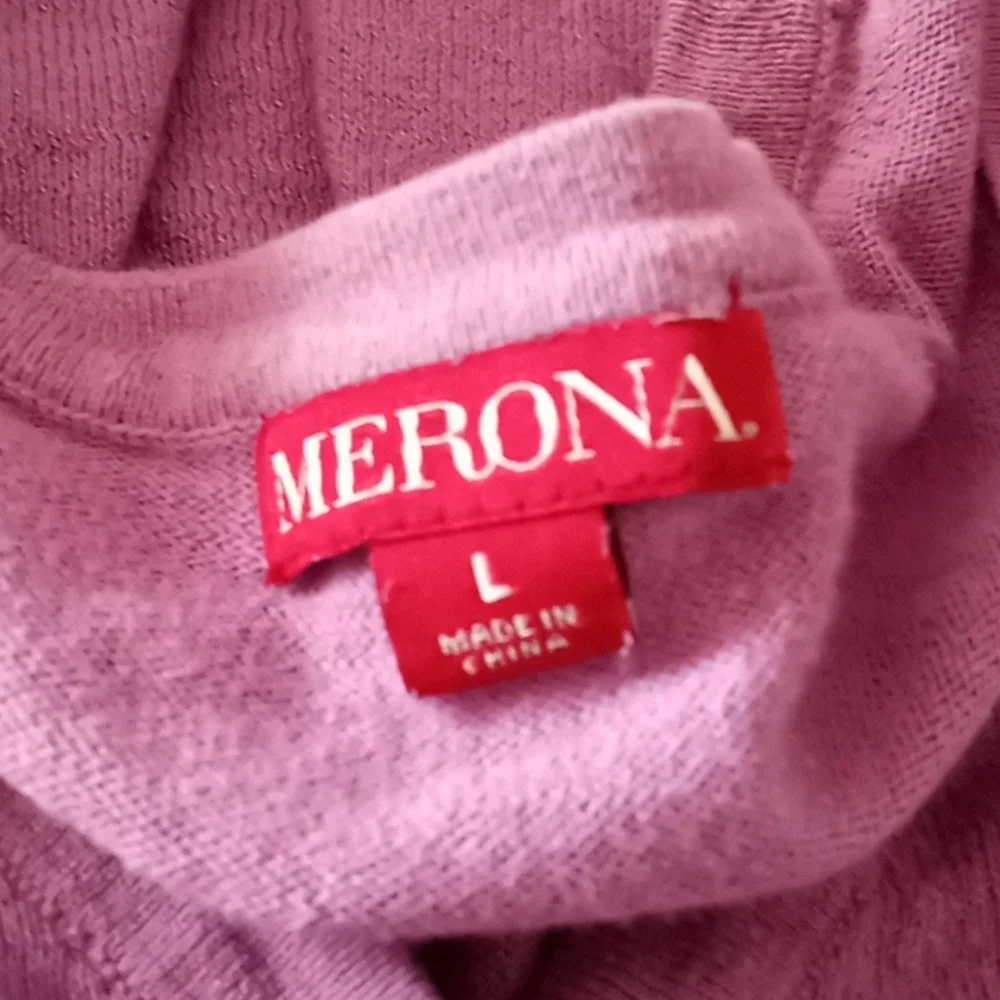 Merona,LG LAVENDER, short sleeve sweater - Picture 3 of 3